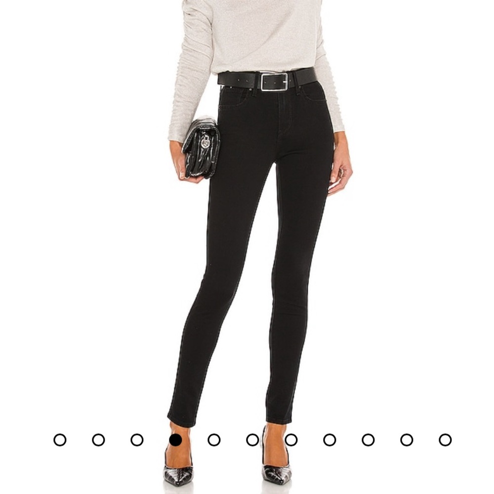 Levi 721 High Rise Skinny - color black - size 27 length 30